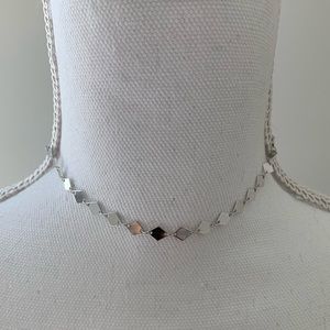 🆕 ERIN FADER SILVER CHOKER NECKLACE